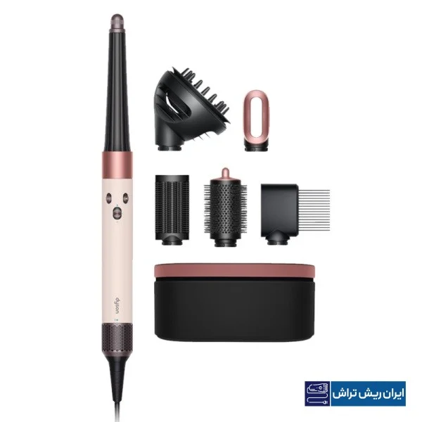 سشوار برس دار حالت دهنده دایسون مدل HS08 رنگ صورتی گلبهی
